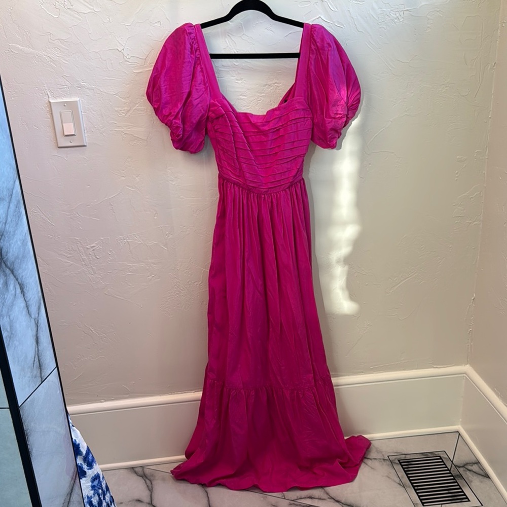 A&F Puff Sleeve Maxi Dress